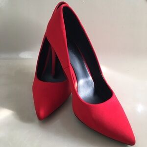 Call it Spring hot red statement heel